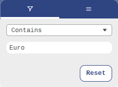 CTM text filter value